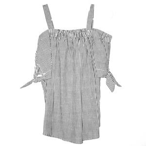 Summer sailor tank with tie sleeves